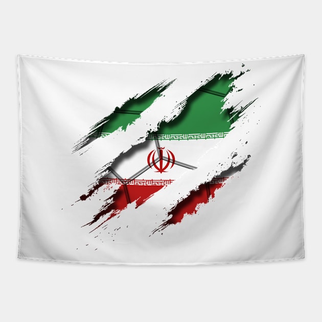 Iran Football Tapestry by blackcheetah