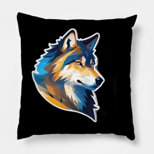 Beautiful Wolf art Pillow