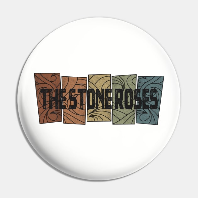 The Stone Roses Retro Pattern - Musician - Pin | TeePublic