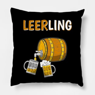 Leerling Bier Lehrling Ausbildung Azubi Pillow