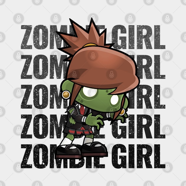 Zombie Girl Creepy Scary Kawaii Zombie Cute Halloween Outfit by Briansmith84