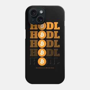 HODL 5 Stack Tower Bitcoin Logo Phone Case