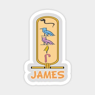 JAMES-American names in hieroglyphic letters-James, name in a Pharaonic Khartouch-Hieroglyphic pharaonic names Magnet