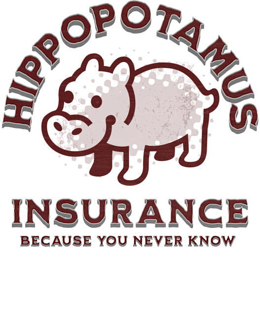 Hippo Insurance Kids T-Shirt by Farm Road Mercantile 