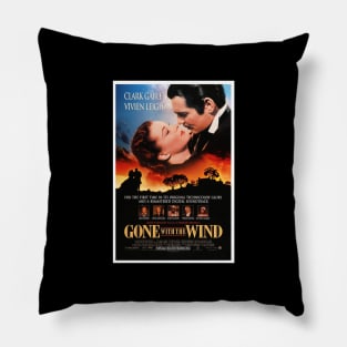 Gone With The Wind 1998 Re-Release Movie Poster Pillow