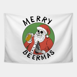 Merry Beermas White Tapestry