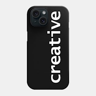 Creative Typography White Text Phone Case