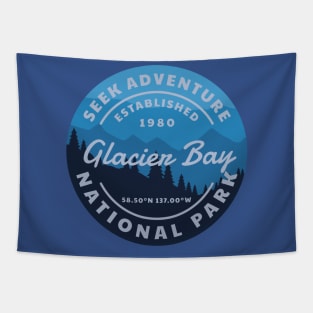 Glacier Bay National Park Retro Tapestry