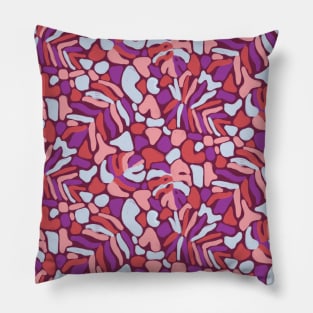 Matisse Burgundy Tropical Leaves Pillow