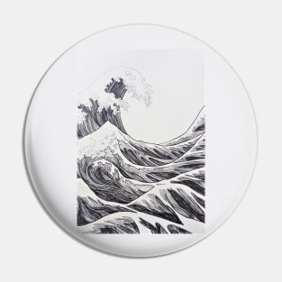 The Great Wave Pin