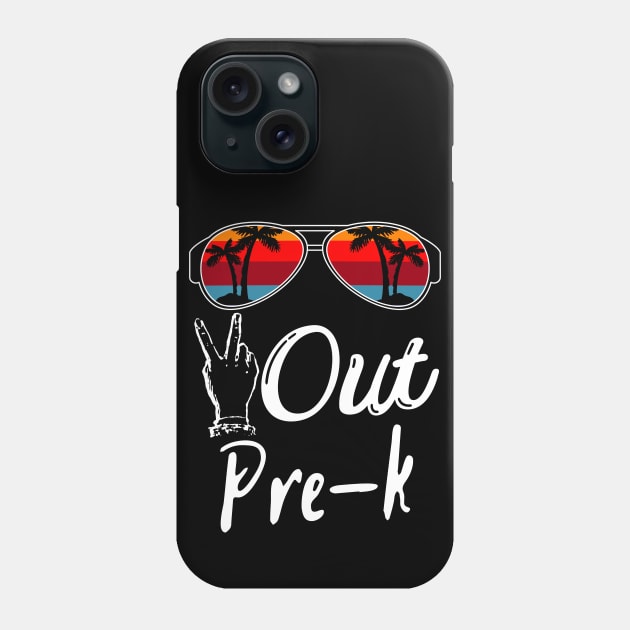 Peace Out Pre-k, Funny Last Day of School Phone Case by JustBeSatisfied