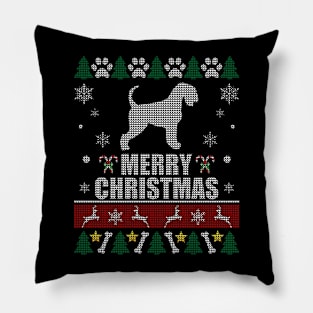 Schnauzer Christmas Dog Pillow