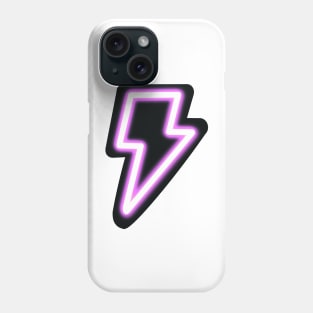 Neon Pink Lightning Bolt Phone Case