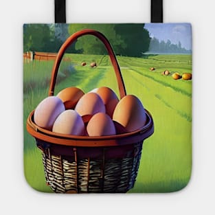 Eggs in a farm Tote