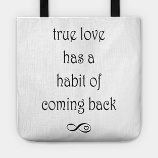 True Love Forever Endless Heart Couple Modern Simple Cute Gift Happiness Tote