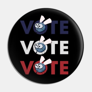 Fly Vote - Vice Presidential Election Debate Pin