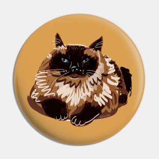 Sweet blue eyed Himalayan Cat Pin