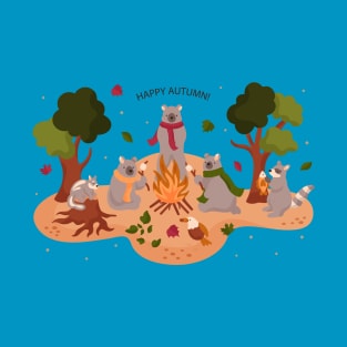 Happy Animals Autumn Band T-Shirt