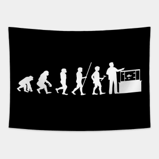 Funny Aquarist Aquarium Technologist Evolution Aquarium Tapestry