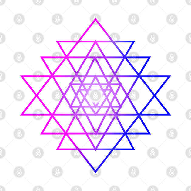 Sri Yantra sacred ancient symbol by MettaArtUK