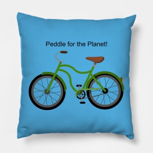 Peddle for the Planet Pillow