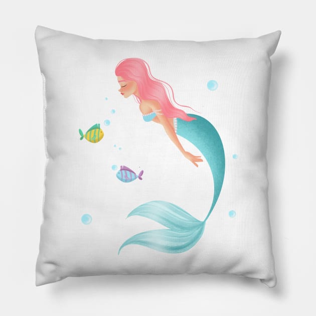 Mermaid Pillow by Snowdrop Arts