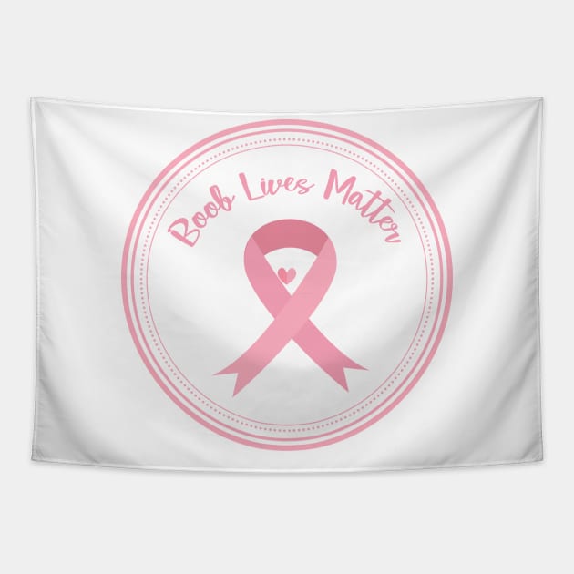 Breast Cancer Awareness Funny Tapestry by macshoptee