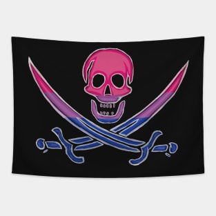 Bisexual Pirate Pride (darkMode) Tapestry