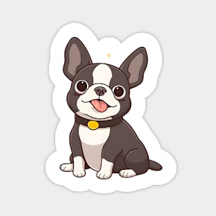 Cute Boston Terrier Magnet