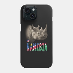 Love Namibia Black Rhino Phone Case