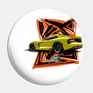 srt viper gts rear yellow Pin