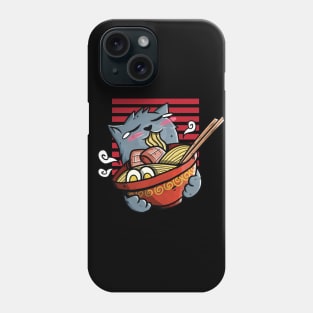 Ramen and a cute Cat Phone Case