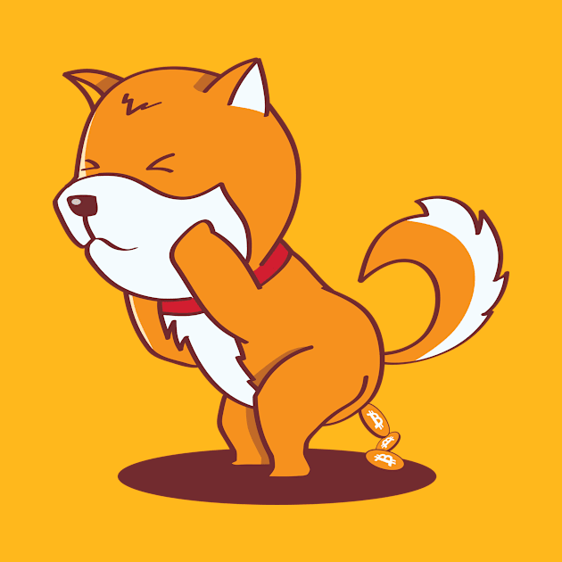 Dogecoin laughs at bitcoing by APDesign