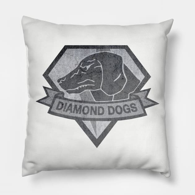 Diamond Dogs Pillow by wearz