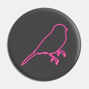 80s Retro Neon Sign Chickadee Pin