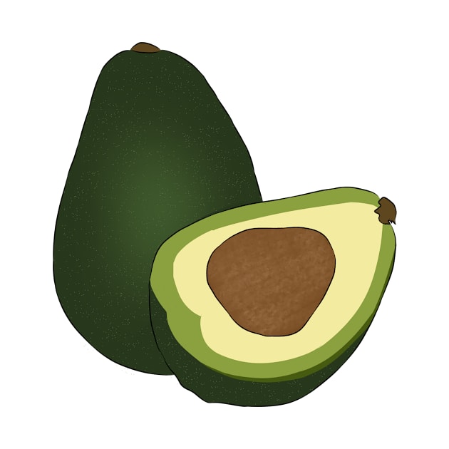 Avacado Fruit Art by ArtRaft Pro