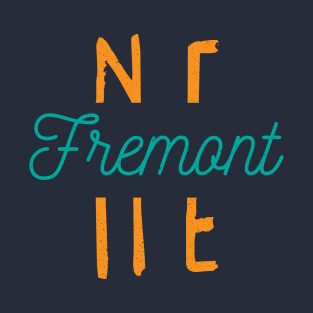 Fremont NE City Typography T-Shirt