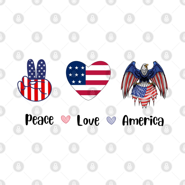 peace love america, united state, gift for teachers by twitaadesign