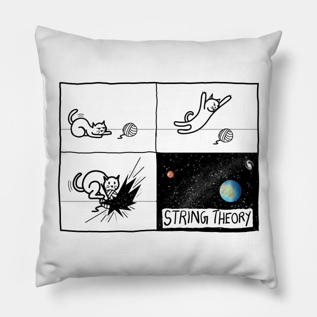 String Theory Pillow by hereticwear