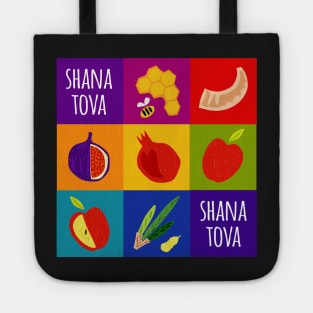 Rosh Hashana Pop Art Square Tote