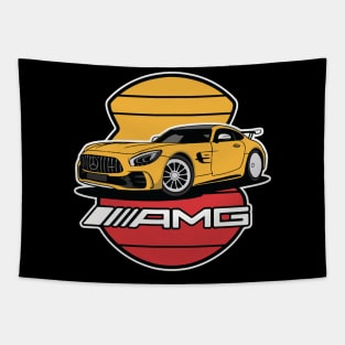 Mercedes AMG GT R Classic Car Tapestry