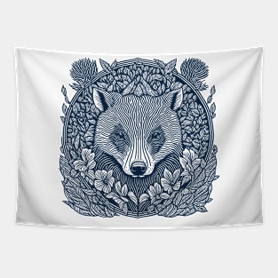 Badger Symmetry Tapestry