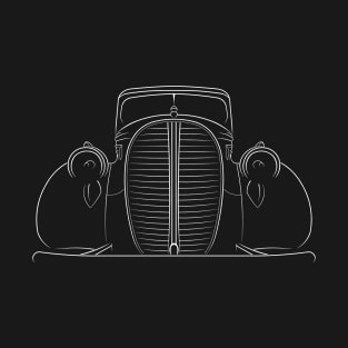 front/profile - 1939 Ford F-85 Pickup - stencil, white T-Shirt