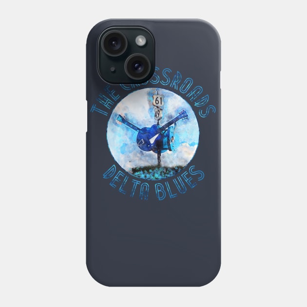 The Crossroads Delta Blues Phone Case by DavidLoblaw