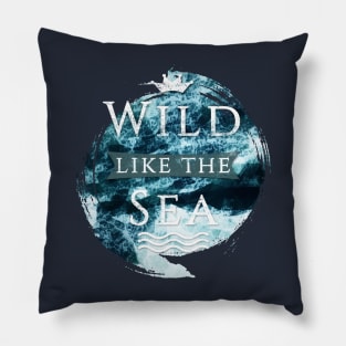 Wild Sea LowPoly Style Pillow