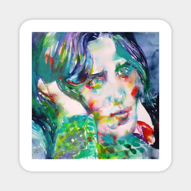 OSCAR WILDE watercolor portrait .5 Magnet by lautir