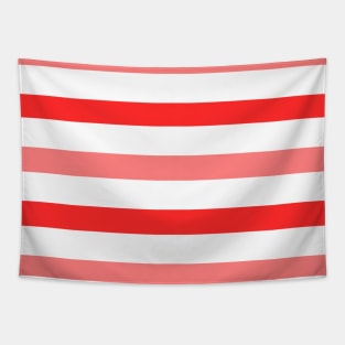 Dark light red white stripes lines pattern Tapestry