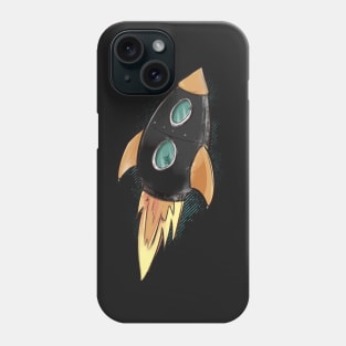 Doodle Rocket to Mars Phone Case