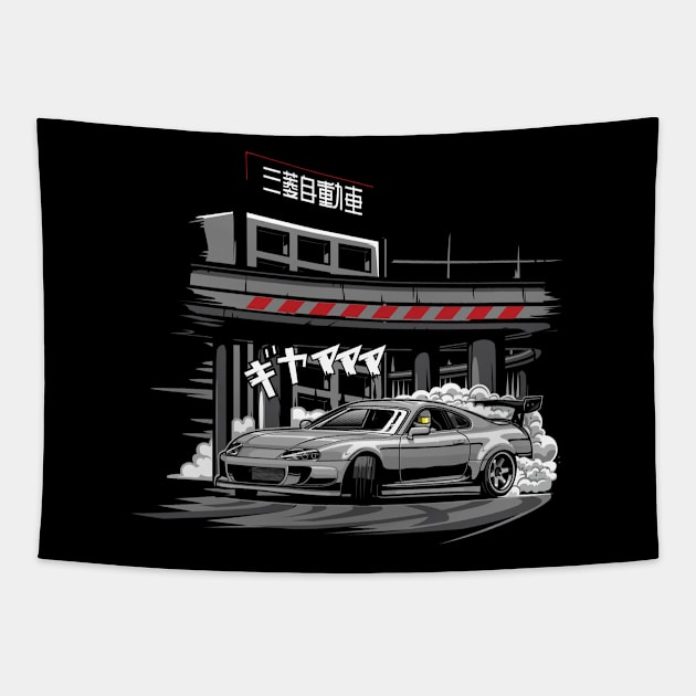 Supra MK4 Drift Tapestry by JDMAPEX