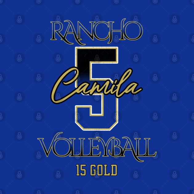 Camila #5 Rancho VB (15 Gold) - Blue by Rancho Family Merch